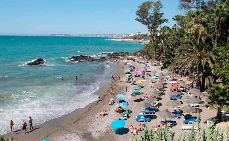 Calas de Málaga: playa de las viborillas en Benalmadena